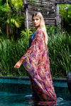 Cozumel Floor Length Kaftan with Fringe Neck